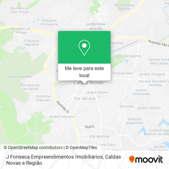 J Fonseca Empreendimentos Imobiliários mapa