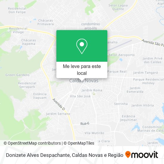 Donizete Alves Despachante mapa