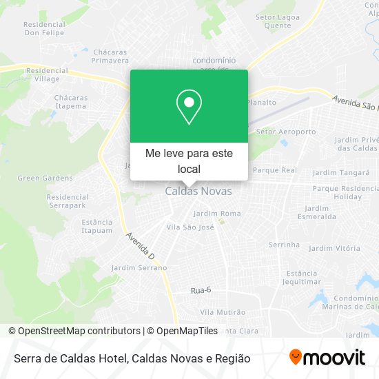 Serra de Caldas Hotel mapa