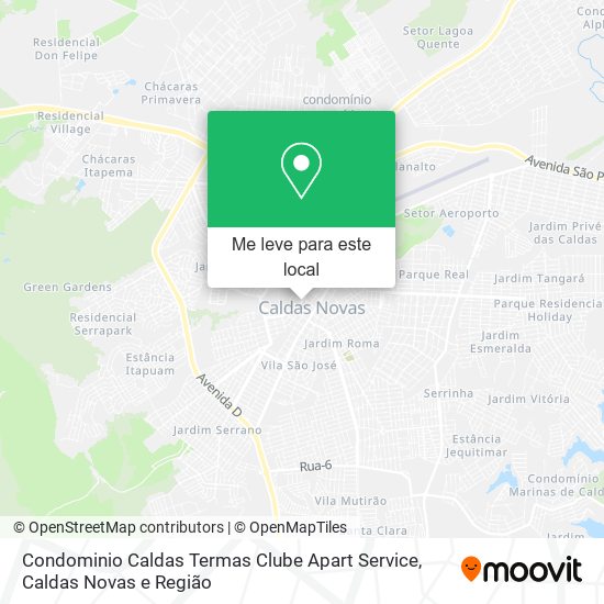 Condominio Caldas Termas Clube Apart Service mapa