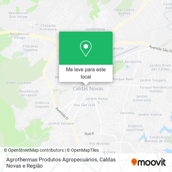 Agrothermas Produtos Agropecuários mapa