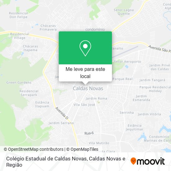 Colégio Estadual de Caldas Novas mapa