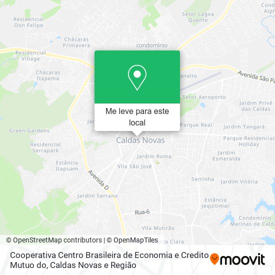Cooperativa Centro Brasileira de Economia e Credito Mutuo do mapa