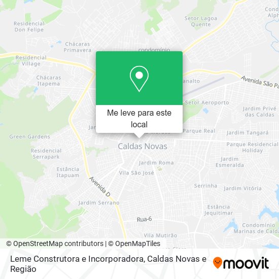 Leme Construtora e Incorporadora mapa