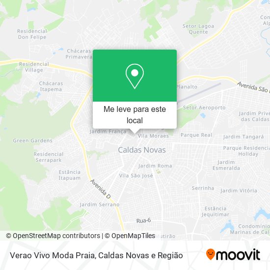 Verao Vivo Moda Praia mapa