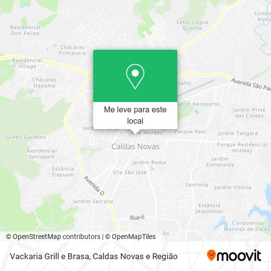 Vackaria Grill e Brasa mapa