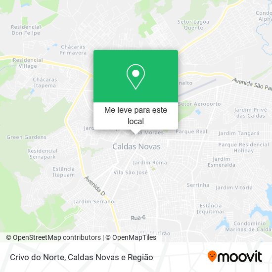 Crivo do Norte mapa