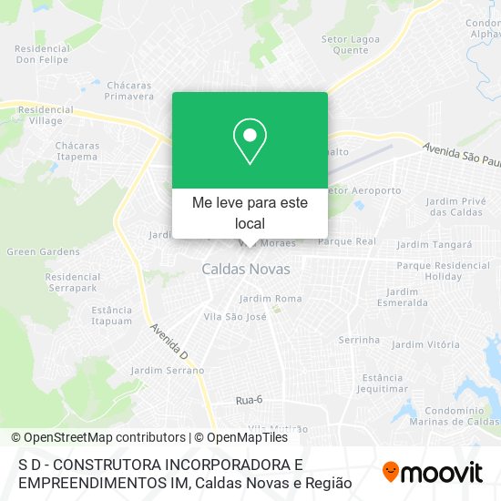 S D - CONSTRUTORA INCORPORADORA E EMPREENDIMENTOS IM mapa