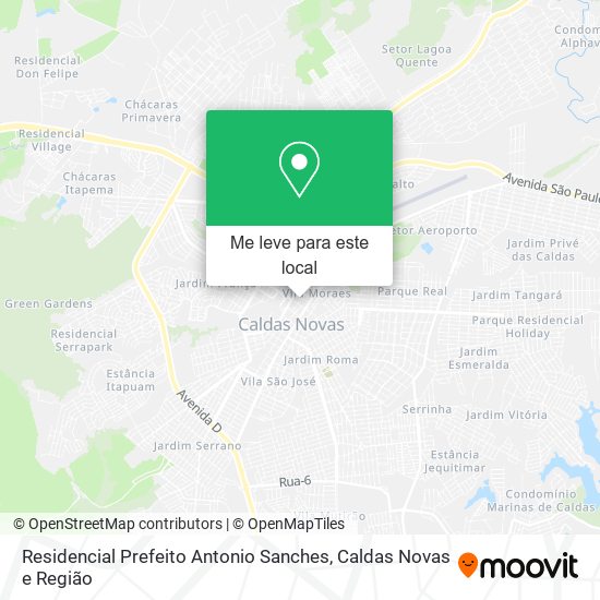 Residencial Prefeito Antonio Sanches mapa