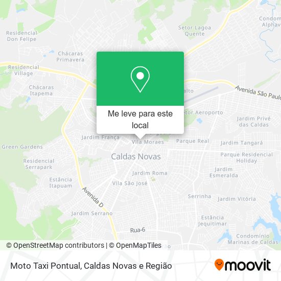 Moto Taxi Pontual mapa