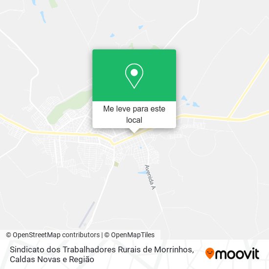 Sindicato dos Trabalhadores Rurais de Morrinhos mapa