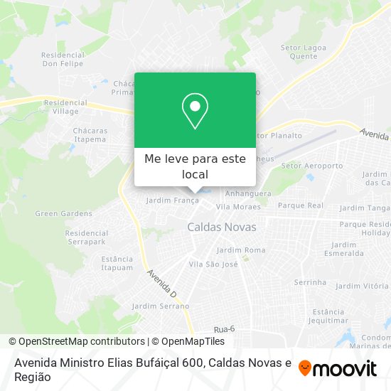 Avenida Ministro Elias Bufáiçal 600 mapa