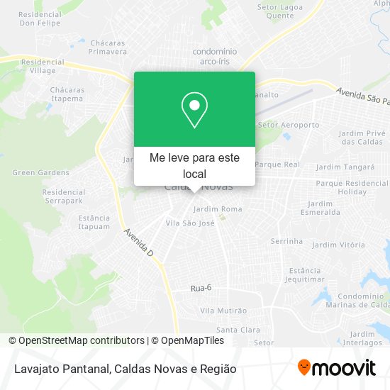 Lavajato Pantanal mapa