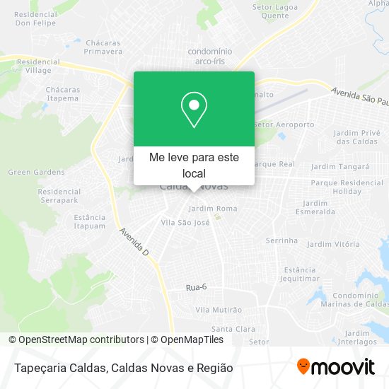 Tapeçaria Caldas mapa