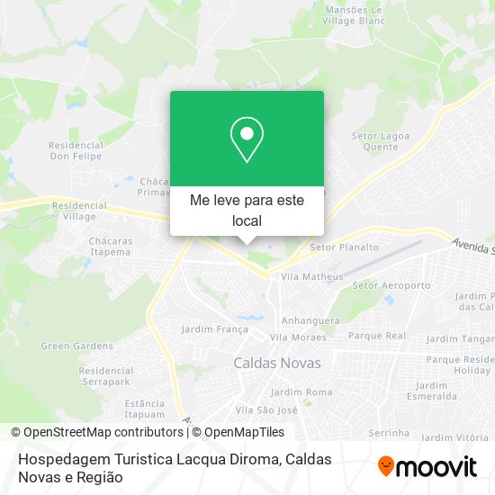 Hospedagem Turistica Lacqua Diroma mapa