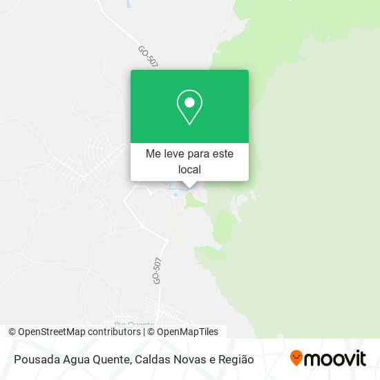 Pousada Agua Quente mapa