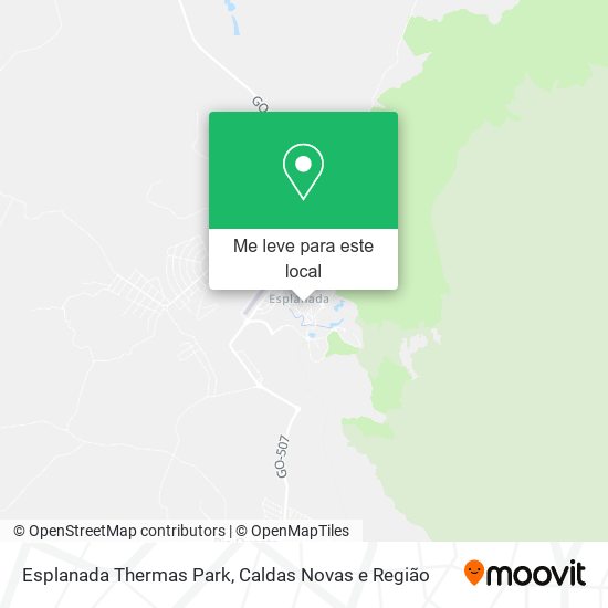 Esplanada Thermas Park mapa
