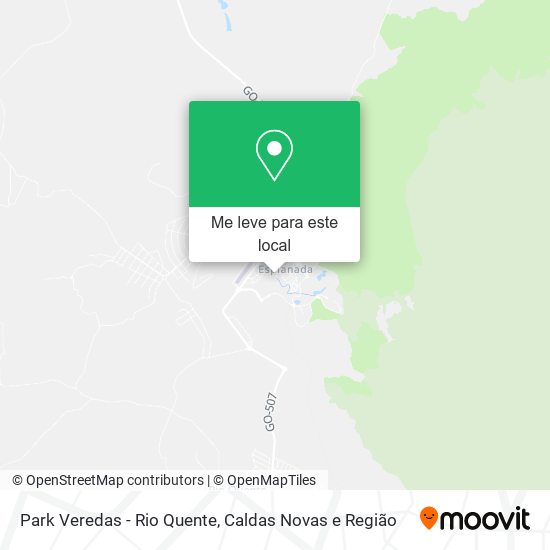 Park Veredas - Rio Quente mapa
