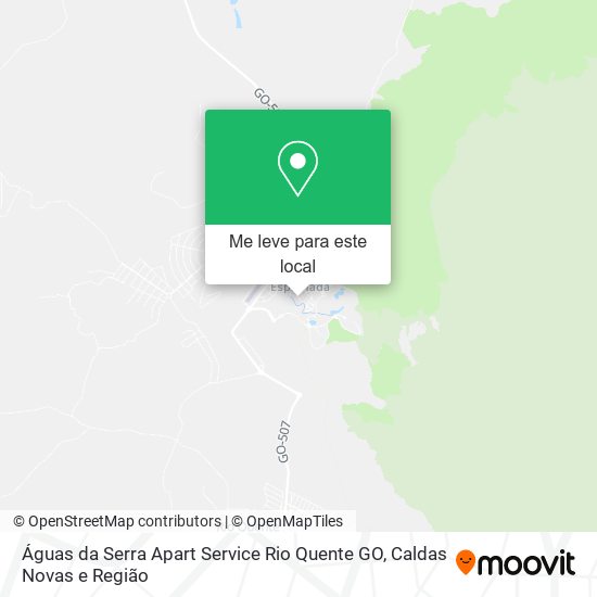 Águas da Serra Apart Service Rio Quente GO mapa
