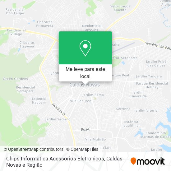 Chips Informática Acessórios Eletrônicos mapa