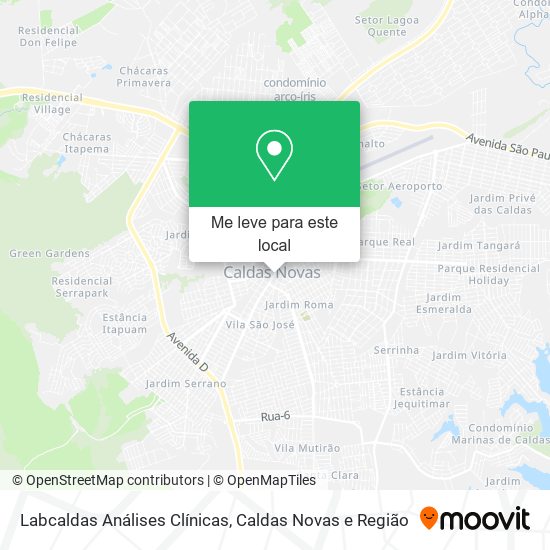 Labcaldas Análises Clínicas mapa