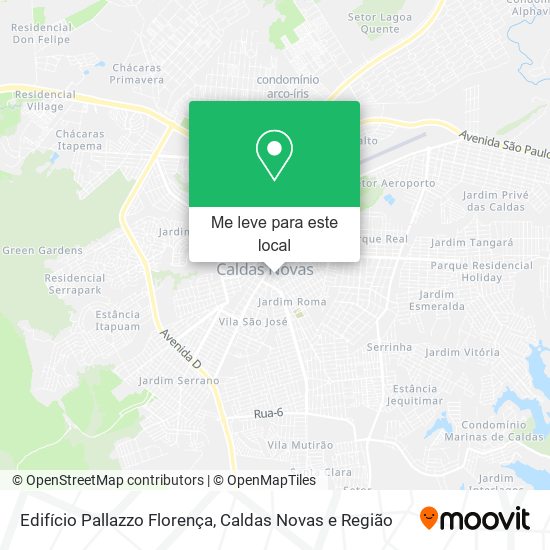 Edifício Pallazzo Florença mapa