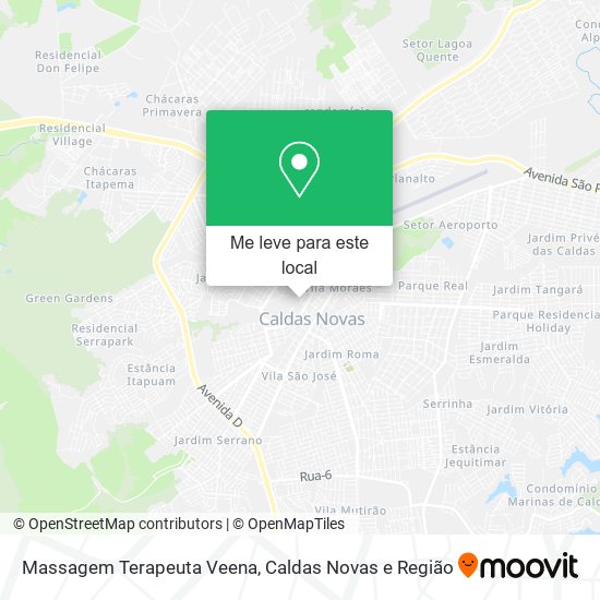 Massagem Terapeuta Veena mapa