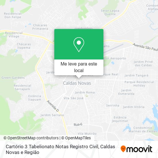 Cartório 3 Tabelionato Notas Registro Civil mapa