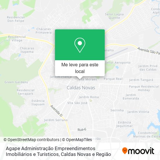 Agape Administração Empreendimentos Imobiliários e Turísticos mapa