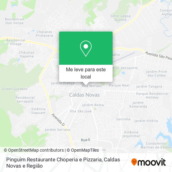 Pinguim Restaurante Choperia e Pizzaria mapa