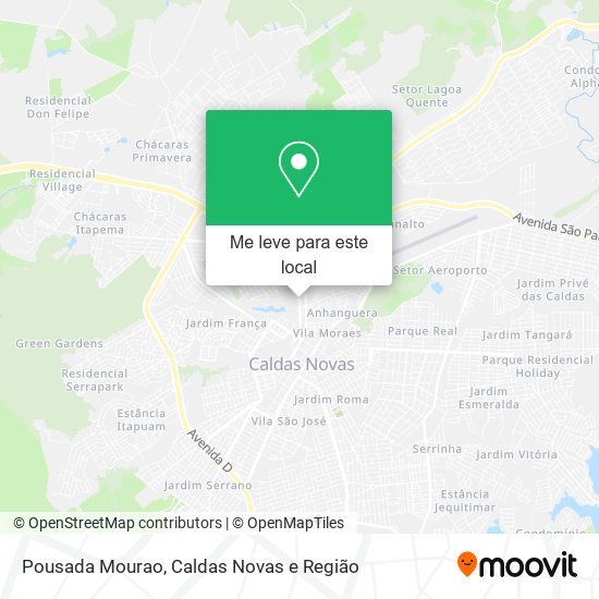 Pousada Mourao mapa