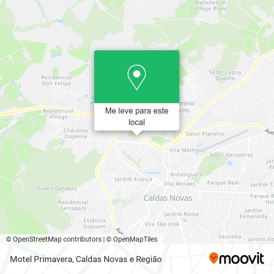 Motel Primavera mapa