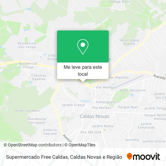 Supermercado Free Caldas mapa