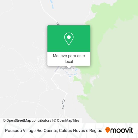Pousada Village Rio Quente mapa