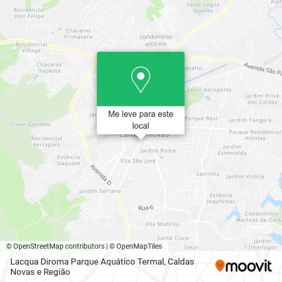 Lacqua Diroma Parque Aquático Termal mapa