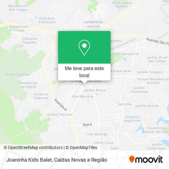 Joaninha Kids Balet mapa