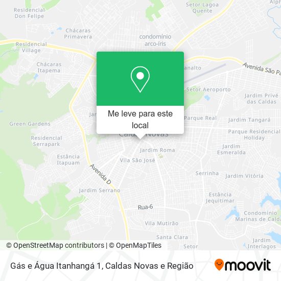 Gás e Água Itanhangá 1 mapa