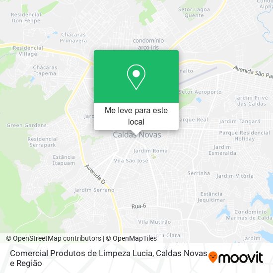 Comercial Produtos de Limpeza Lucia mapa