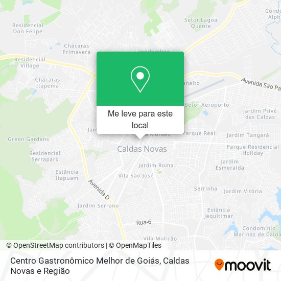 Centro Gastronômico Melhor de Goiás mapa