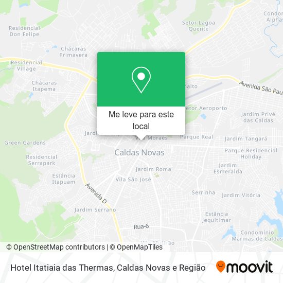 Hotel Itatiaia das Thermas mapa