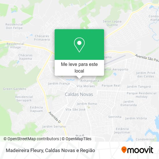 Madeireira Fleury mapa