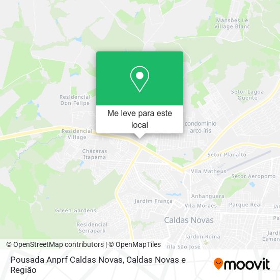 Pousada Anprf Caldas Novas mapa