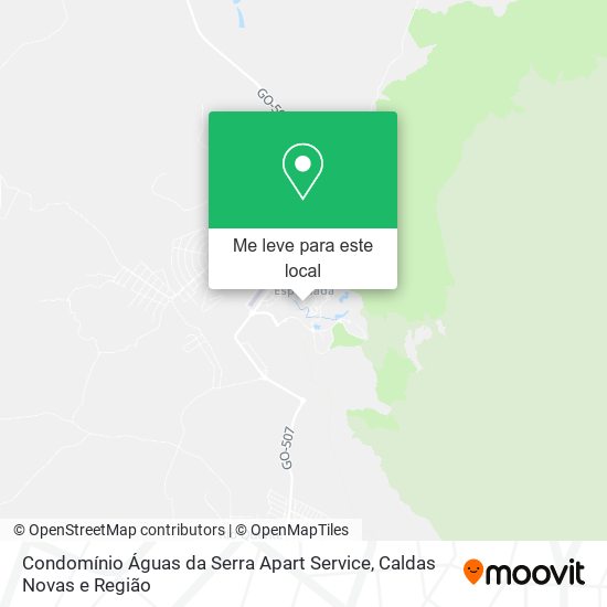 Condomínio Águas da Serra Apart Service mapa