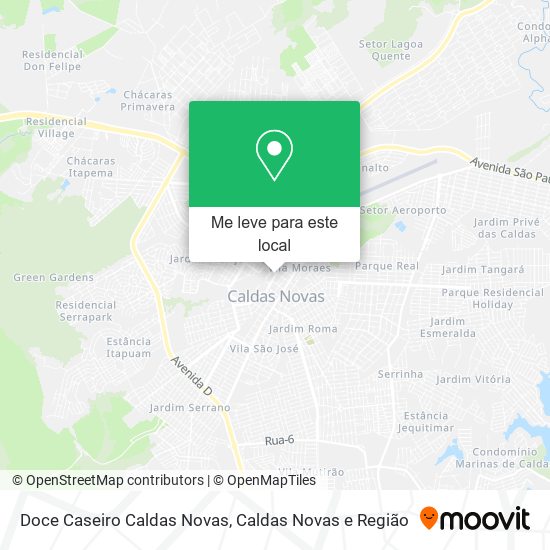 Doce Caseiro Caldas Novas mapa