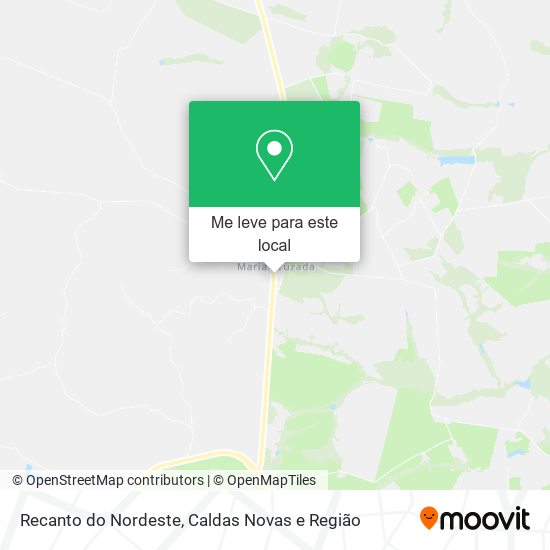 Recanto do Nordeste mapa