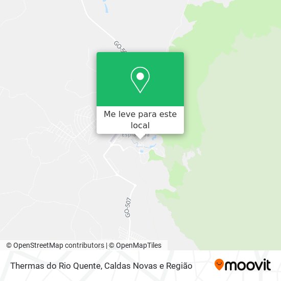 Thermas do Rio Quente mapa