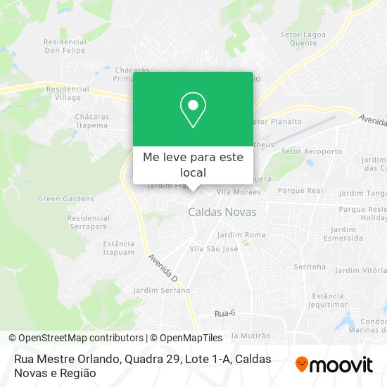 Rua Mestre Orlando, Quadra 29, Lote 1-A mapa