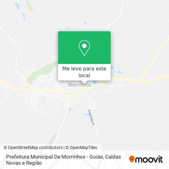 Prefeitura Municipal De Morrinhos - Goiás mapa