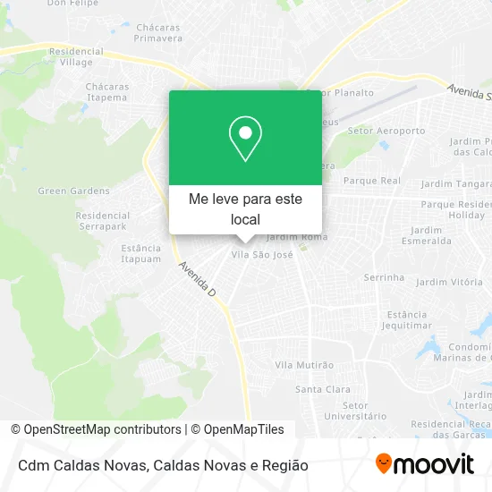 Cdm Caldas Novas mapa