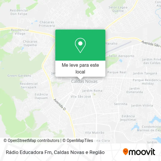 Rádio Educadora Fm mapa